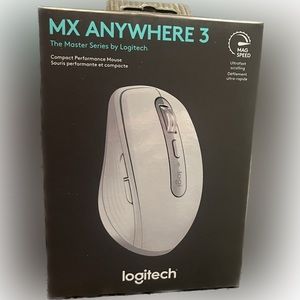 MX Anywhere 3 Performance Mouse, Fast Scroll, Any Surface, Customizable Buttons